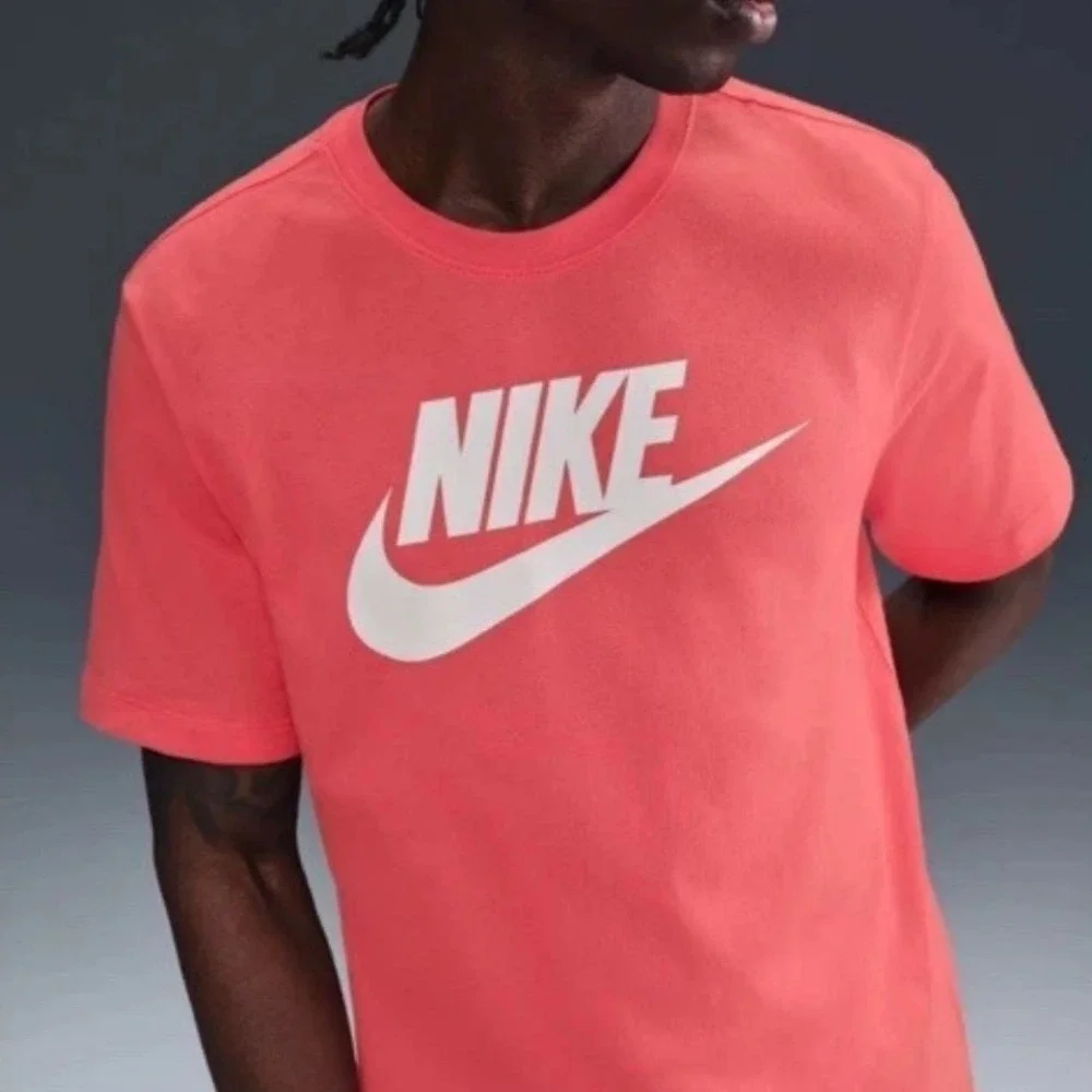 Nike Sportswear T-Shirt Futura Swoosh Mens XXL Orange Magic Ember AR5008-814